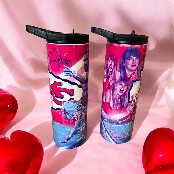 Other - Custom Taylor Swift Collage Stainless Steel Water Tumblers Set of‎ Two
